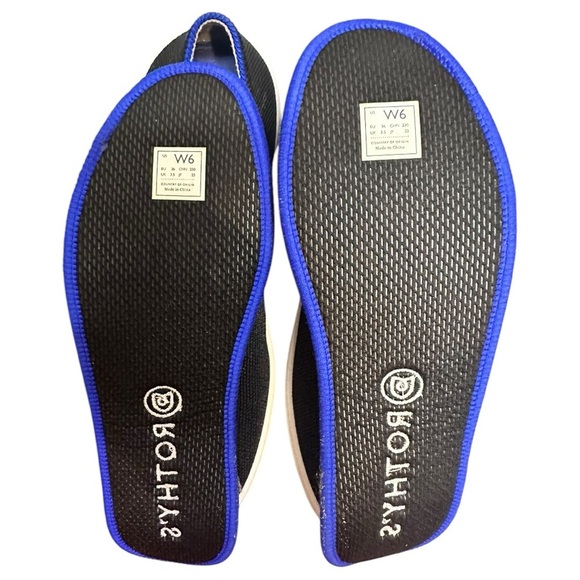 Rothy's Original Slip On Sneaker Womens Black Comfort Shoe, Sz 6 - Picture 4 of 7